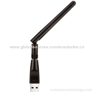 RTL8188CUS Mini 150Mbps WLAN Card with 2dBi Fixed Antenna